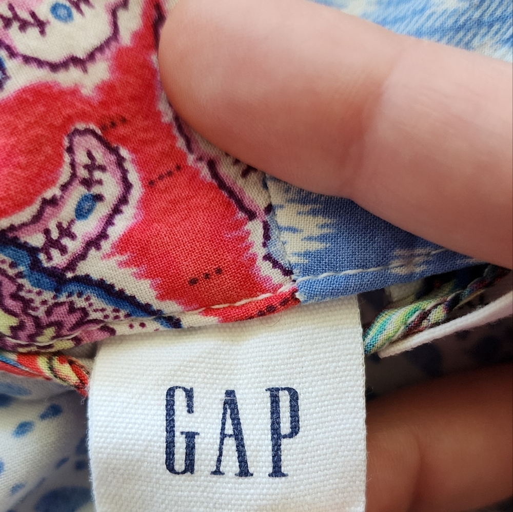 GAP Lightweight Print Half Sleeve Boho Kimono - Picture 4 of 9